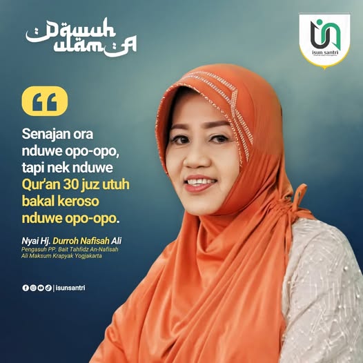 Mengenang Keteladanan Ibu Nyai Hj. Durroh Nafisah Ali Maksum